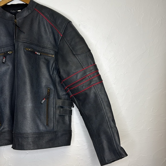 Jackets 4 Bikers Leather Motorcycle Coat/Jacket - Picture 2 of 7